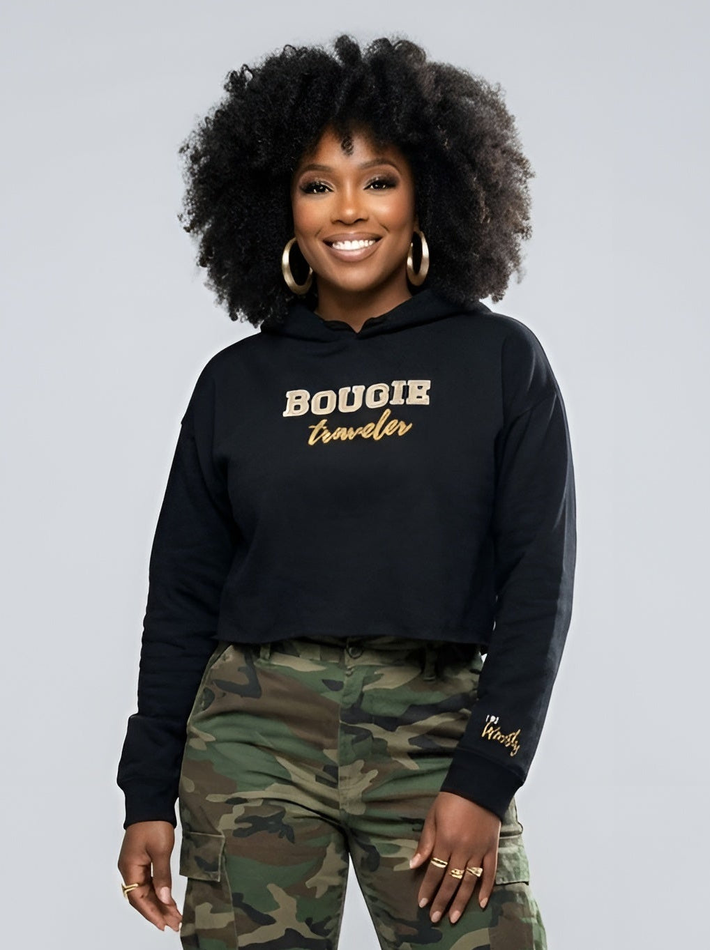 Bougie Traveler Crop Hoodie